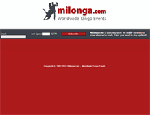 Tablet Screenshot of milonga.com