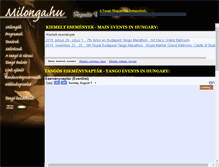 Tablet Screenshot of milonga.hu