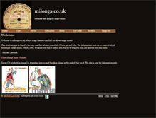 Tablet Screenshot of milonga.co.uk